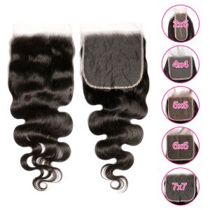 Virgin Hair Body Wave 4X4 5x5 6x6 7x7 HD Lace Closure